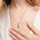 Charm with blue crystal